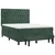 Vidaxl Box spring postelja z vzmetnico temno zelen 140x190 cm žamet