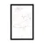 Plakat skrivnostna mačka - 30x45 white