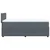 Vidaxl Box spring postelja z vzmetnico temno siv 90x190 cm žamet