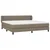 Vidaxl Box spring postelja z vzmetnico taupe 200x200 cm blago