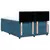 Vidaxl Box spring postelja z vzmetnico modra 160x200 cm žamet