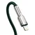 BASEUS Cafule kovinski trpežen kabel USB tipa C za iPhone Lightning 20W 2m zelene barve CATLJK-B06