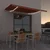 Vidaxl Avtomatska tenda LED + senzor 400x300 cm oranžno/rjava