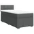 Vidaxl Box spring postelja z vzmetnico temno siva 100x200 cm blago
