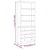 Regal za knjige s ladicama ALTA 77x35x186,5 cm masivna borovina