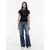 Tommy Jeans Majica Script Rib DW0DW22809 Črna Slim Fit