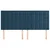 Vidaxl Vzglavje postelje temno modro 200x5x118/128 cm žametno