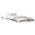vidaXL Floor Bed Frame with Bedside Tables White 90x200cm Solid Wood