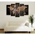 Wallity Pet slika karte sveta 105x70 cm crne