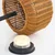 Opviq 4457 S01 Stona lampa, Braon-Crna