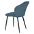 Modern Living STOL, les, kovina, tekstil modra