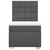 VIDAXL Box spring postelja z vzmetnico temno siva 90x190 cm blago