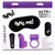 Bang! Couples Kit Love Ring, Finger Vibe, Bullet & Blindfold Purple