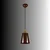 Opviq luster Novella 20901-A, 1 × E27, braon