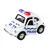 slomart Policijsko avto retro, 1:38, na vleko, luči, zvoki (bela)