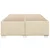 Vidaxl Posteljni okvir brez vzmetnice krem 160x200 cm blago