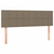 Vidaxl Box spring postelja z vzmetnico taupe 140x190 cm blago