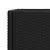 Vrtne sadilice s policom 2 kom crne 70 x 28 x 70 cm poliratan