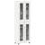 Highboard FLORIN Bijelo 60 x 35 x 182 cm Konstruirano drvo