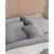 Madame Coco Set posteljine Pivoine, 200x220cm, 8 delova, Sivi