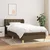 Vidaxl Box spring postelja z vzmetnico temno rjava 80x200 cm blago