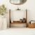 HANAH HOME Polica Surf Chesnut Transparent