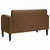 Vidaxl Loveseat kavč rjava 110 cm umetno usnje