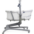 CHICCO Posteljica/stol/stol Chicco Baby Hug Pro - Bela Krem