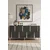 Hanah Home komoda Nota 150, 150 cm, antracit / srebrna