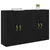 Kabinetski zidni Zidne 2 pcs Crni hrast 69,5 x 34 x 90 cm