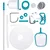 Bestway Flowclear™ AquaClean Deluxe set za čišćenje bazena