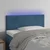 Vidaxl LED posteljno vzglavje temno modro 100x5x78/88 cm žamet