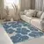Modra pralna preproga 60x100 cm Blue Meadow – Mila Home