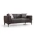 Atelier del Sofa Dvosed Horizon 85x77x170cm Tamnosivi
