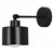 Zidna lampa 1xE27/20W/230V crna