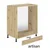 Visoka omara Infinity 21D 60 - latte