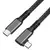 KETTZ USB kabl Tip C - Tip C 90° KT-USBC070, 3.2, 4K, 100 W, 1 m