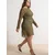 Trendyol Curve Ženska haljina Tbbaw26Ah00042, Kaki
