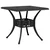 3-dijelni bistro set crni od lijevanog aluminija