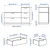 NORDLI Komoda s 5 fioka, bela, 120x76 cm