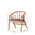 Hanah Home Trpezarijska stolica Ava 4502, 60x77x54,5 cm, Smeđa