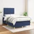 vidaXL vidaXL Box spring postelja z vzmetnico modra 120x190 cm blago, (21128513)
