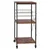 VEVOR Kuhinjski voziček 602x402x902 mm črne barve
