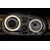 OEM Kristalni farovi Angel Eyes VW Golf IV, Hrom