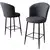 Hanah Home Set 2 barske stolice Crna