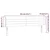 Vidaxl Vzglavje z ušesi modro 163x16x78/88 cm blago
