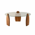HANAH HOME Sto za dnevnu sobu Surf Chesnut Transparent