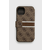 GUESS Torbica na preklop Guess Bk Pu 4G Stripe za iPhone 13 6.1 braon (GUBKP13M4GDBR)