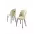 Hanah Home Set stolica Mara, 44x90x42 cm, 2 komada, Srebrno-krem boje