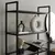 Hanah Home K100 Polica za knjige 80x165x30cm, Crna